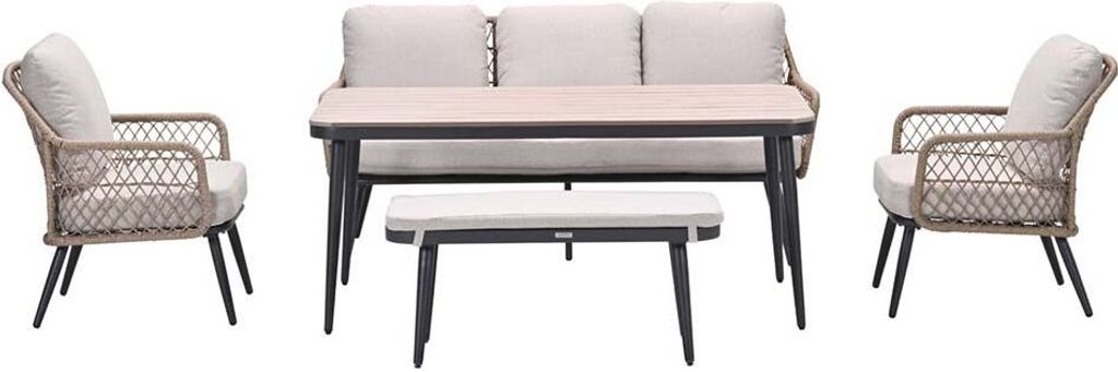 Garden Impressions Allasio Sportbank - carbon black - Produktbild 