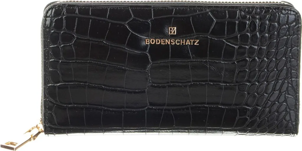 Regala Bodenschatz: Portafoglio Zip Around Nero con Confezione