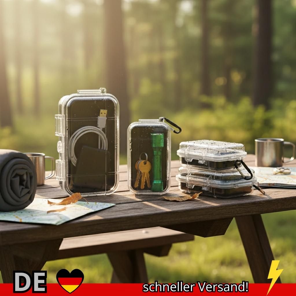 Hochwertige ABS-Campingbox Transparent Stoßfest Versiegelt Aufbewahrungsbox