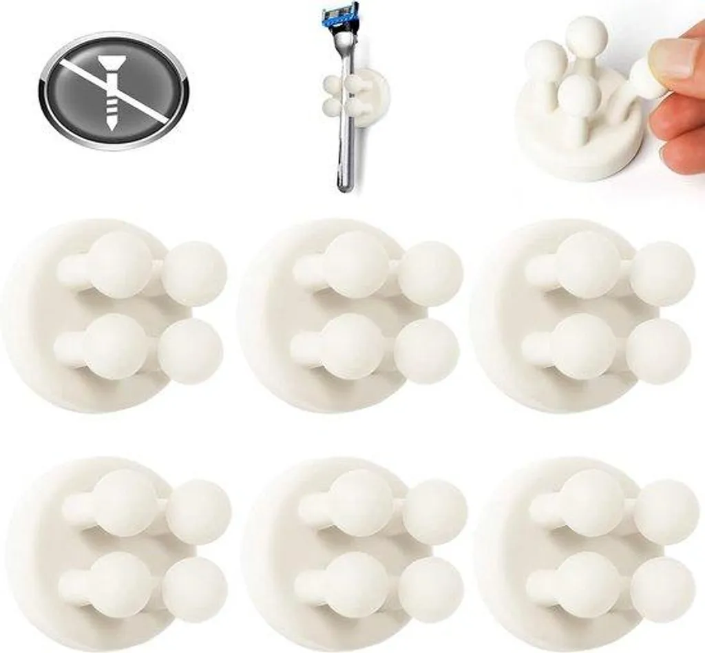 Support silicone autocollant étanche pour brosses à dents et rangement
