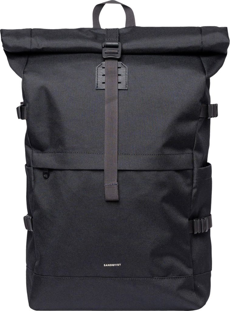 Sandqvist Icon Rolltop - Rucksack L 16" 65 cm erw. (black/ Produktbild 