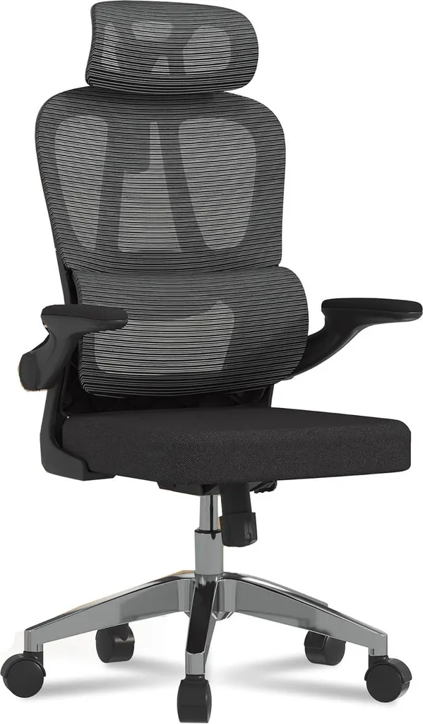 Chaise de bureau ergonomique OC19B-V3 contre le mal de dos et fatigue