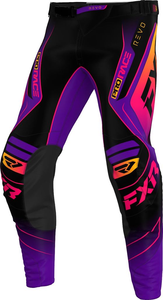 FXR Revo Alpha Motocross Hose, schwarz/lila, 36