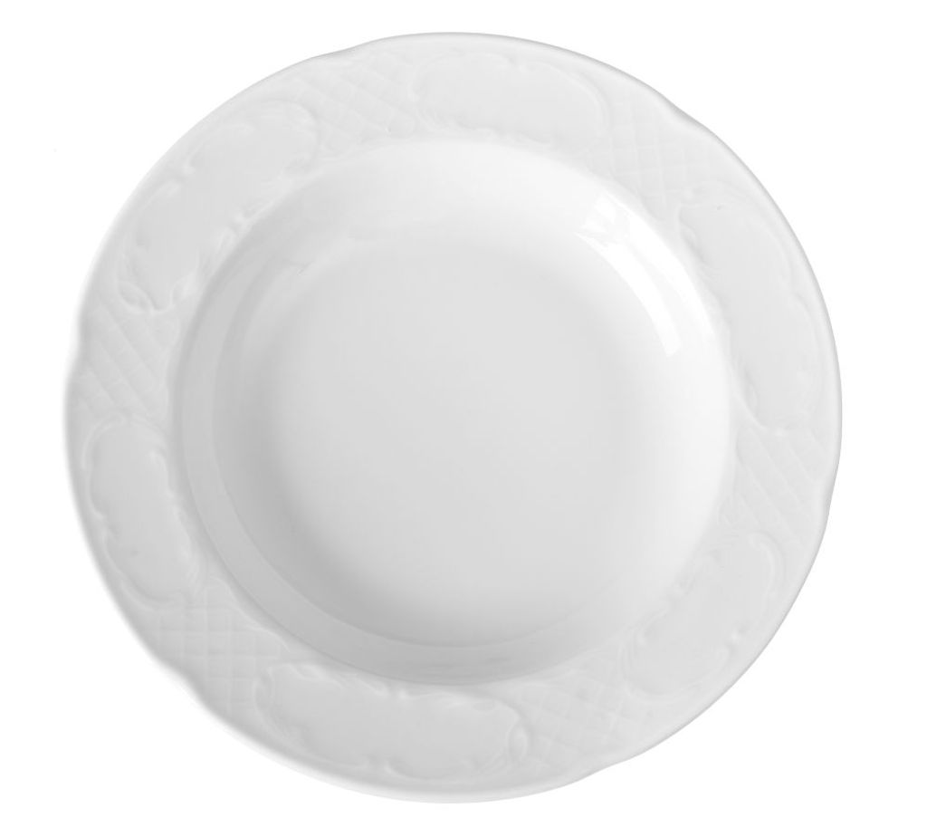 HENDI Suppen- Pastateller Flora 240x37 mm Porzellan