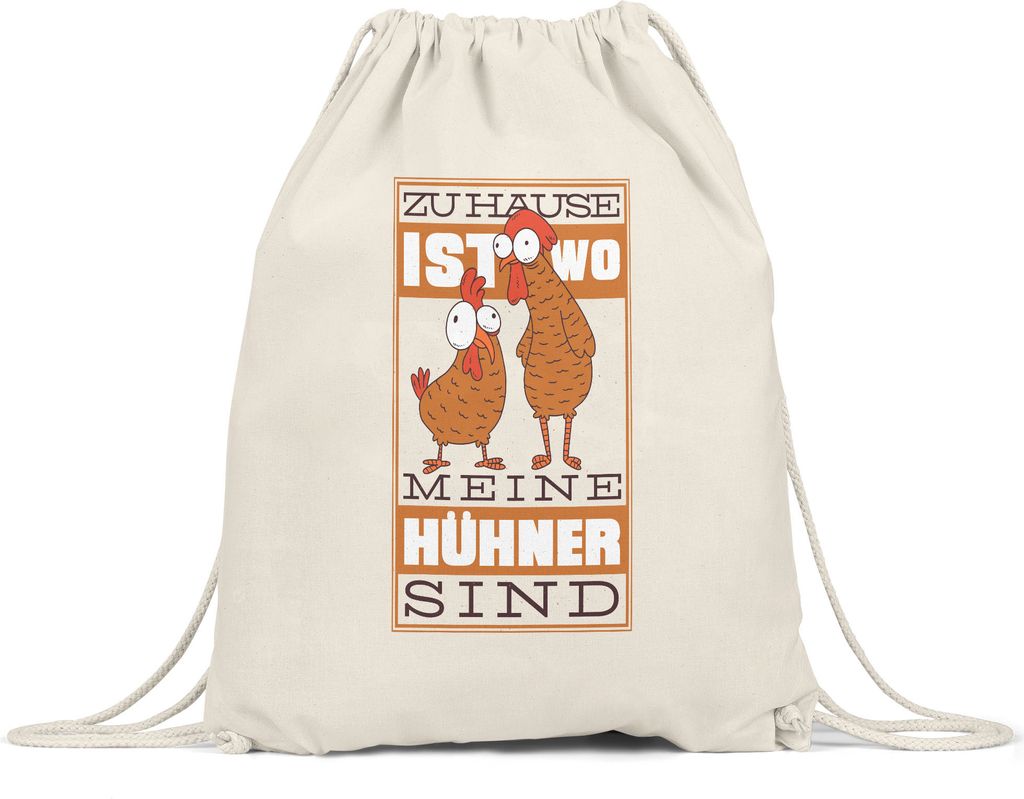 Zuhause Ist Wo Meine Hühner Sind Turnbeutel Gymsack Huhn Fans Hühnerhof Bauernhof Chicken Geschenkidee