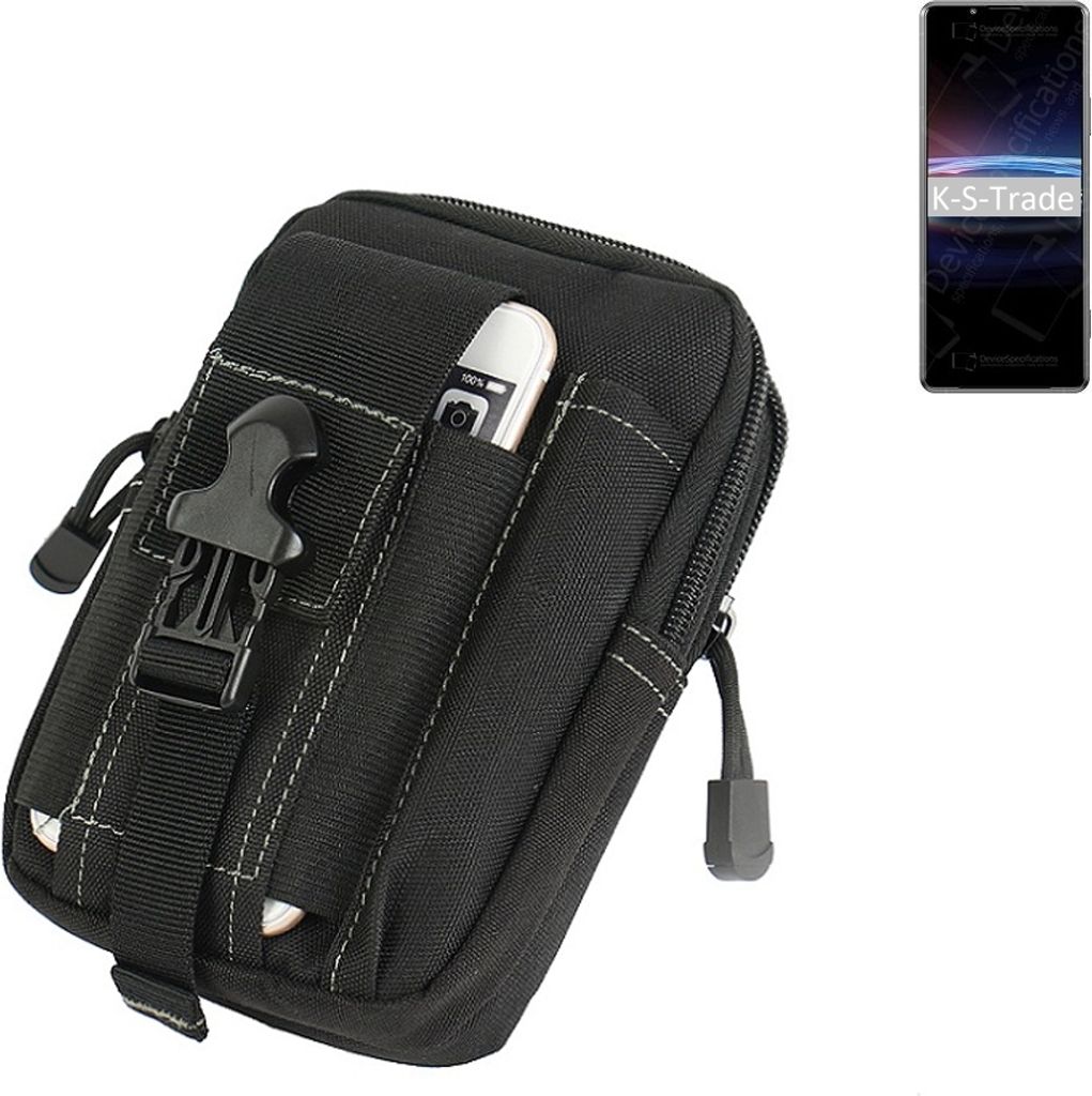 K-S-Trade Gürtel Tasche kompatibel mit Sony Xperia PRO-I Gürteltasche Holster Schutz Hülle Handy Hülle Smartphone outdoor Handy-Hülle schwarz