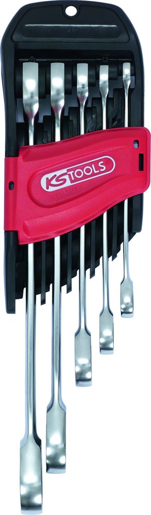 KS Tools DUO GEARplus 5-tlg Ratschenringmaulschlüssel-Satz