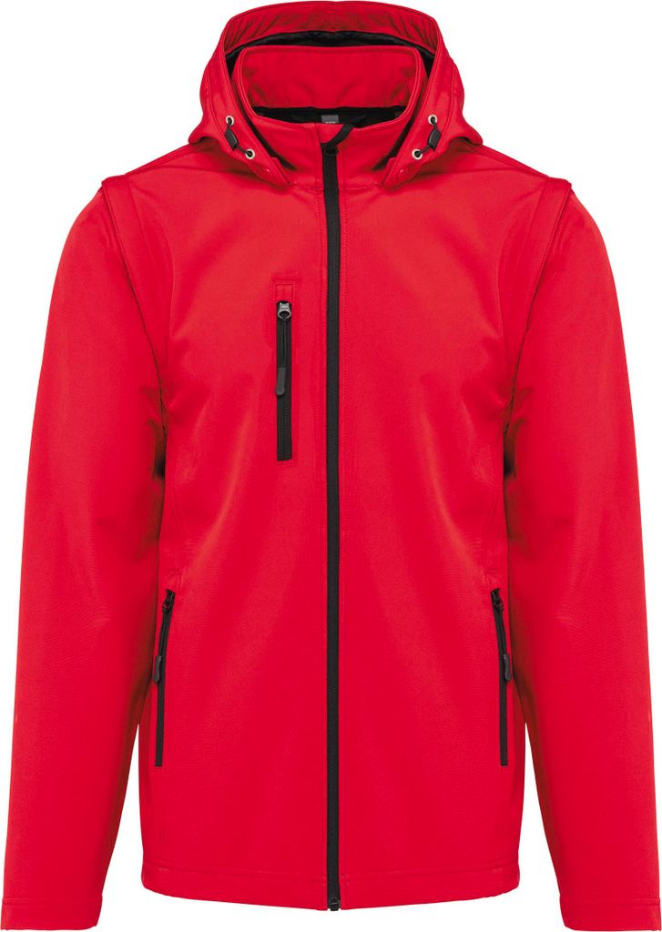 Kariban Herren Softshell Jacke Sport Racing Jacke wasserabweisend, Größe:L, Farbe:Rot