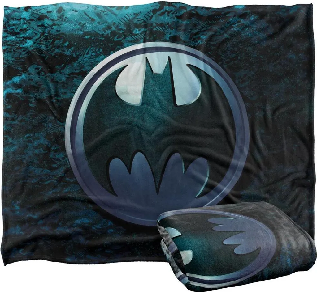 Couverture Batman Logo TV18528 Colorée en Microfibre Douce Taille Unique - 2
