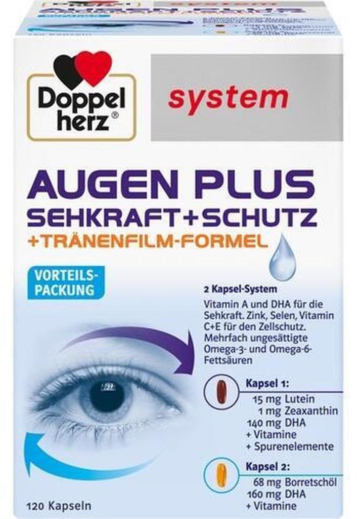 DOPPELHERZ Augen plus Sehkraft+Schutz system Kaps. Produktbild 
