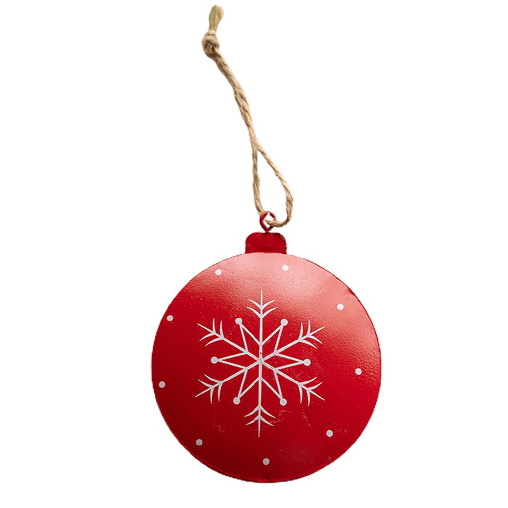 Weihnachtsanhänger mit Lanyard Alphabet/Bell Anti-Deformation Iron Art Frohe Weihnachtsbaumanhänger für Party für Party-C