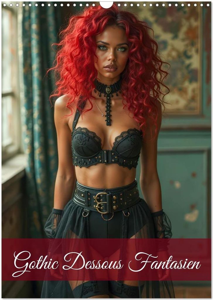 Gothic Dessous Fantasien (Wandkalender 2026 DIN A3 hoch), CALVENDO Monatskalender