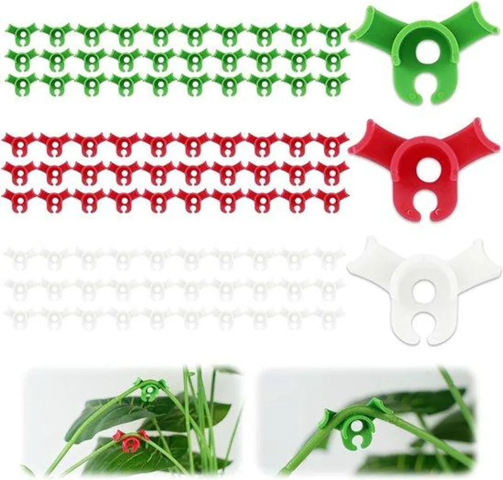 Cintreurs de plantes anti-casse - Lot de 90 clips pour palissage sans stress