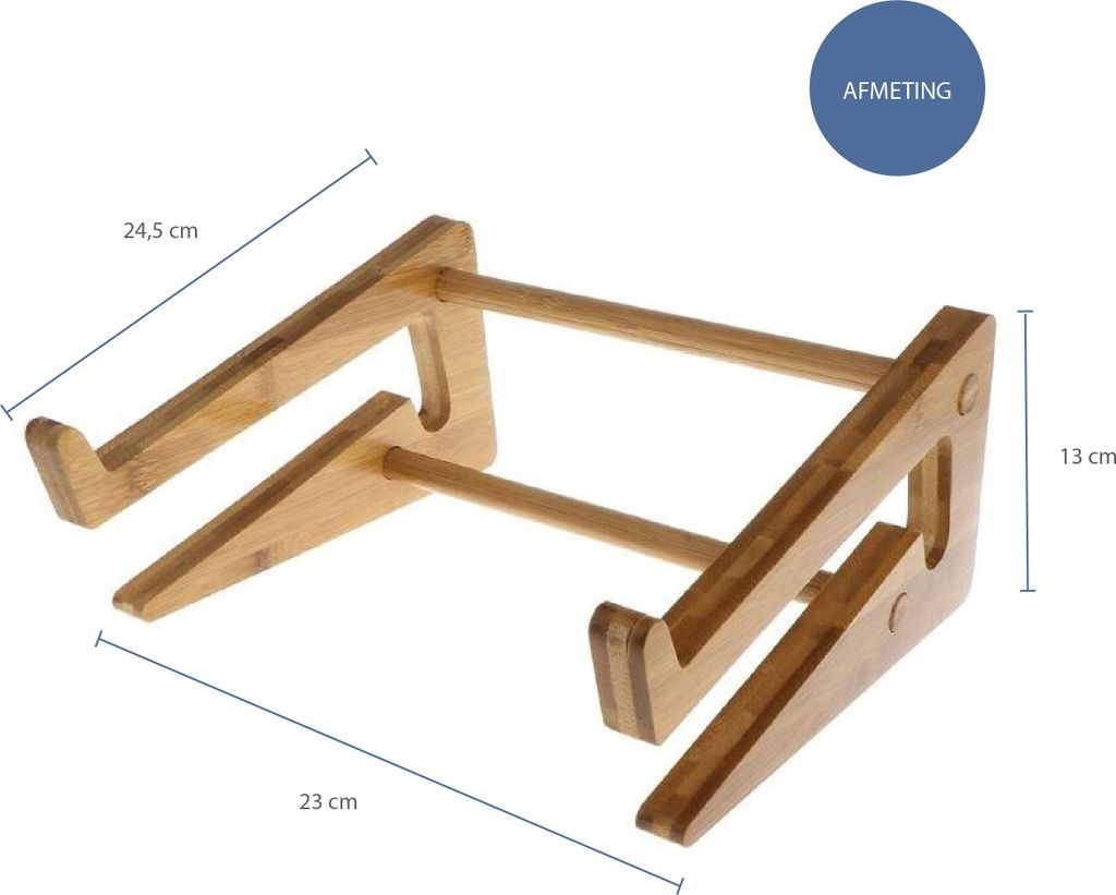 QUVIO Laptopständer aus Holz - Laptophalter - Produktbild 2