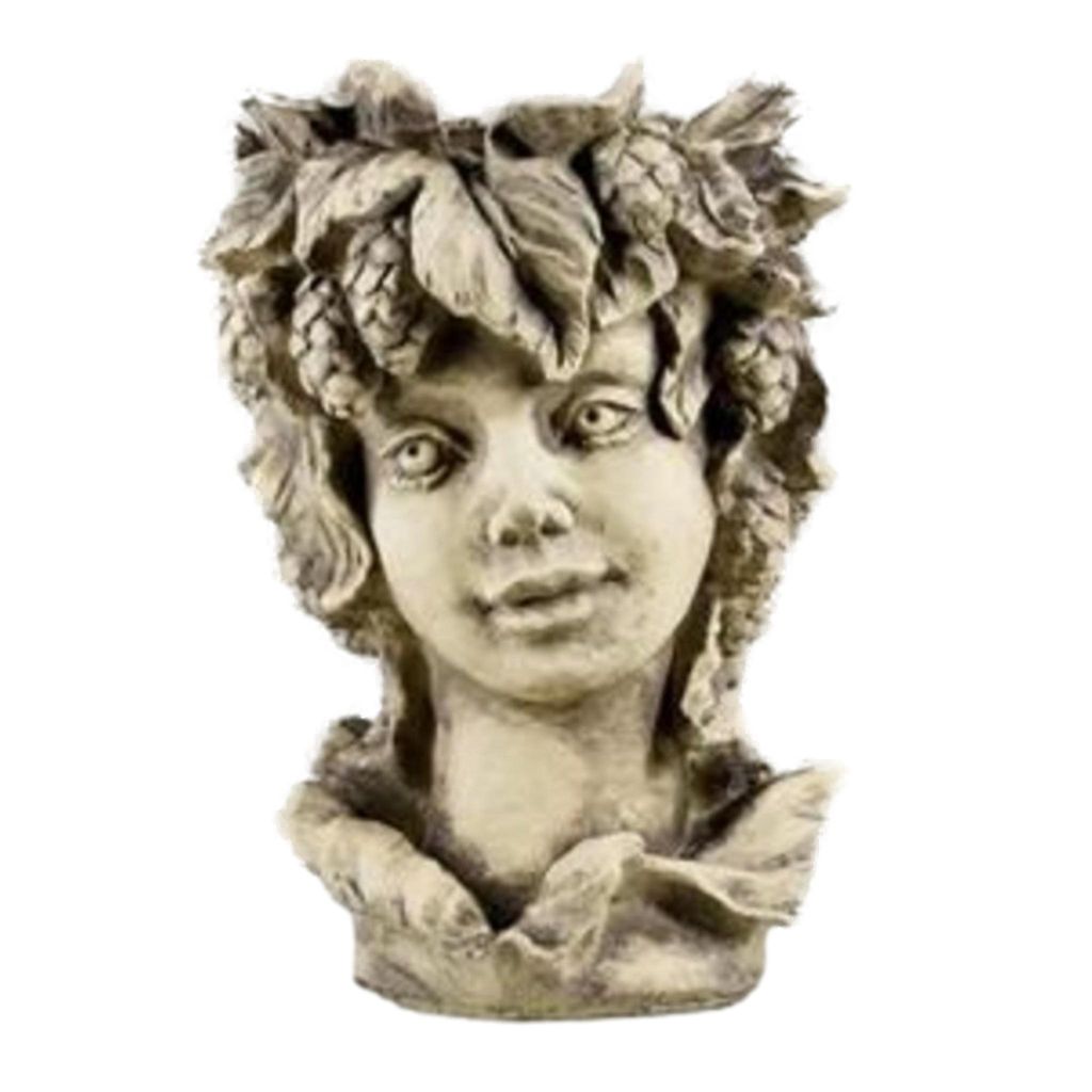 Schöner Pflanztopf Hopfen zum bepflanzen zur Dekoration für den Garten oder die Terrasse aus Steinguss Neu Frostfest Witterungsbeständig 24-60024