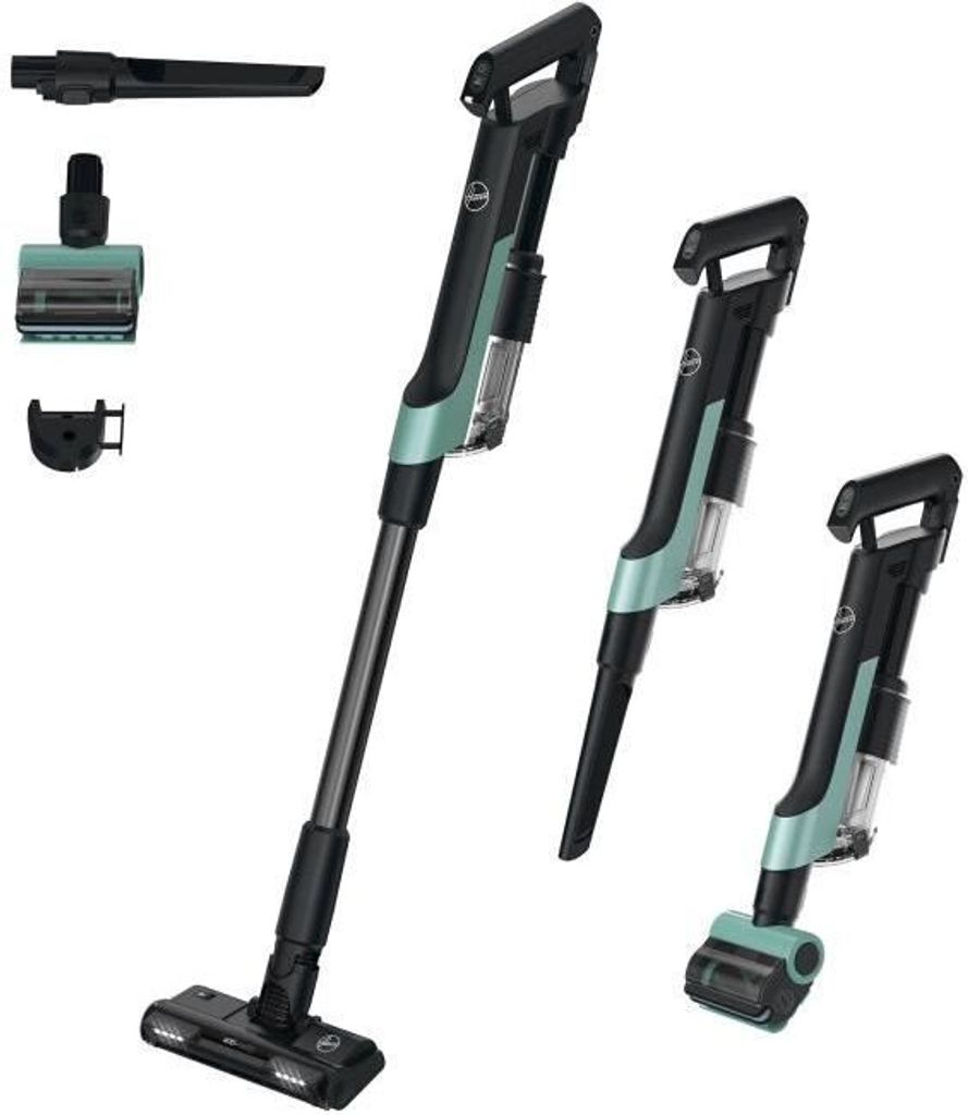 Akku-Besenstaubsauger HOOVER HF201P Ultraleicht, kraftvoll 50 AW, spezielle Haustier-Turbobürste, ultrakompakte Technologie x3