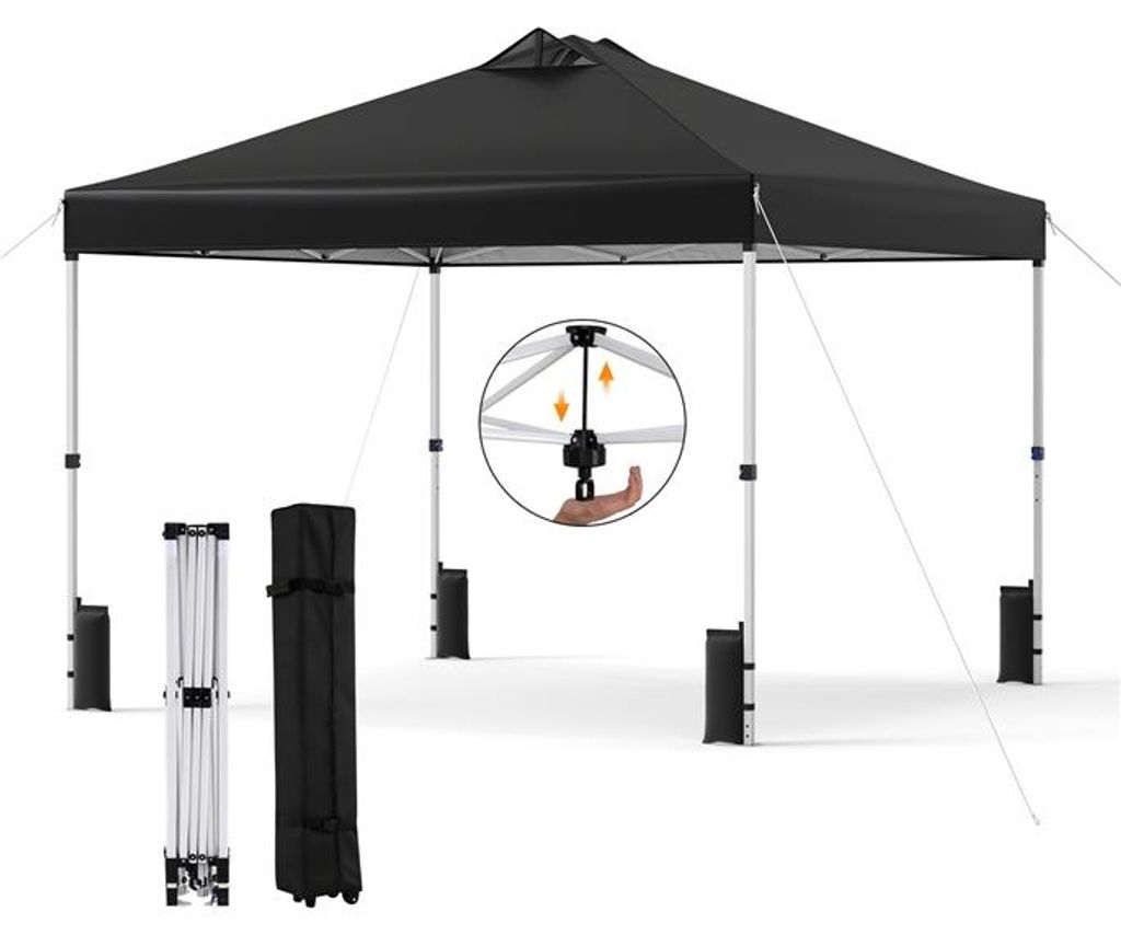 KOMFOTTEU Pavillon 3 x 3m, Gartenpavillon mit Produktbild 