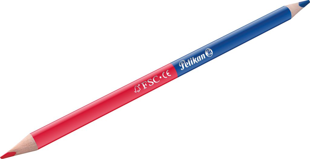 Pelikan Silbentrennstift dünn rot/blau