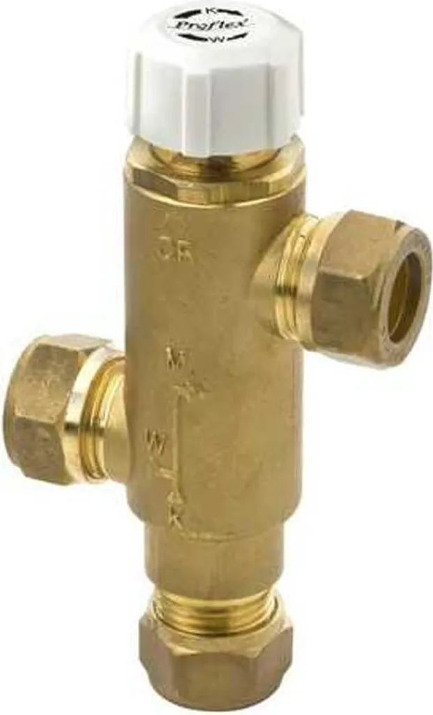 Mitigeur thermostatique Vetus pour chaudière - Laiton Chromé 1/2"