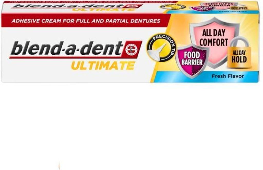 Blend-A-Dent | Prothesenhaftcreme Ultimate - 40 G - Mintgeschmack - Langanhaltender Halt - Präzisionsspitze