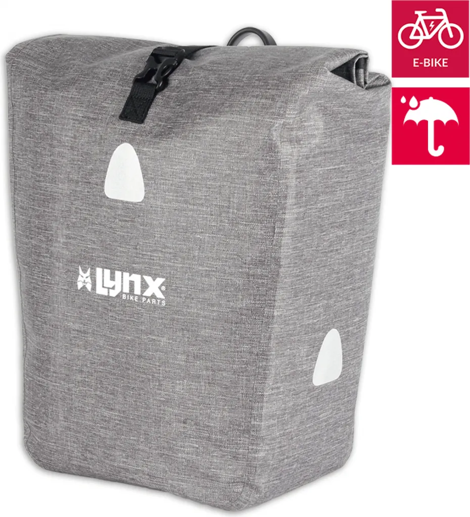 Sacoche vélo Lynx TPU XL étanche 23L : gardez vos affaires au sec en VAE