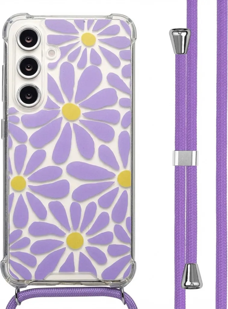 Custodia iMoshion Samsung Galaxy S24 FE - Tropical Violet Flowers
