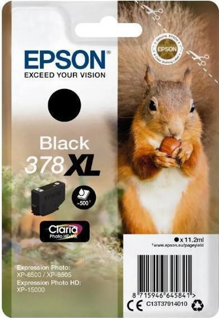 Epson 378XL Noir Cartouche d'Encre Originale : Finissez-en avec les Tâches