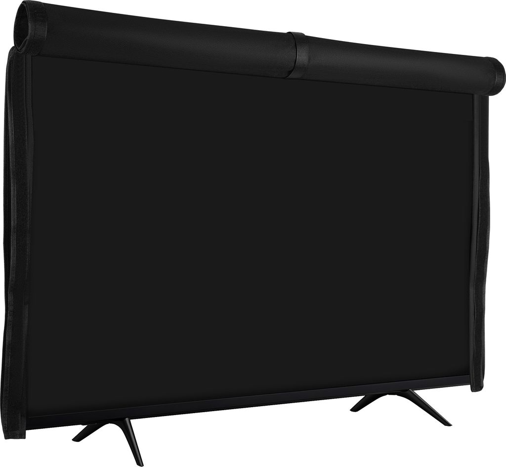 kwmobile Schutzhülle für 55" TV Hülle - Fernseher Bildschirmschutz Abdeckung - flexible TV Bildschirm Staubschutzhülle - Schwarz