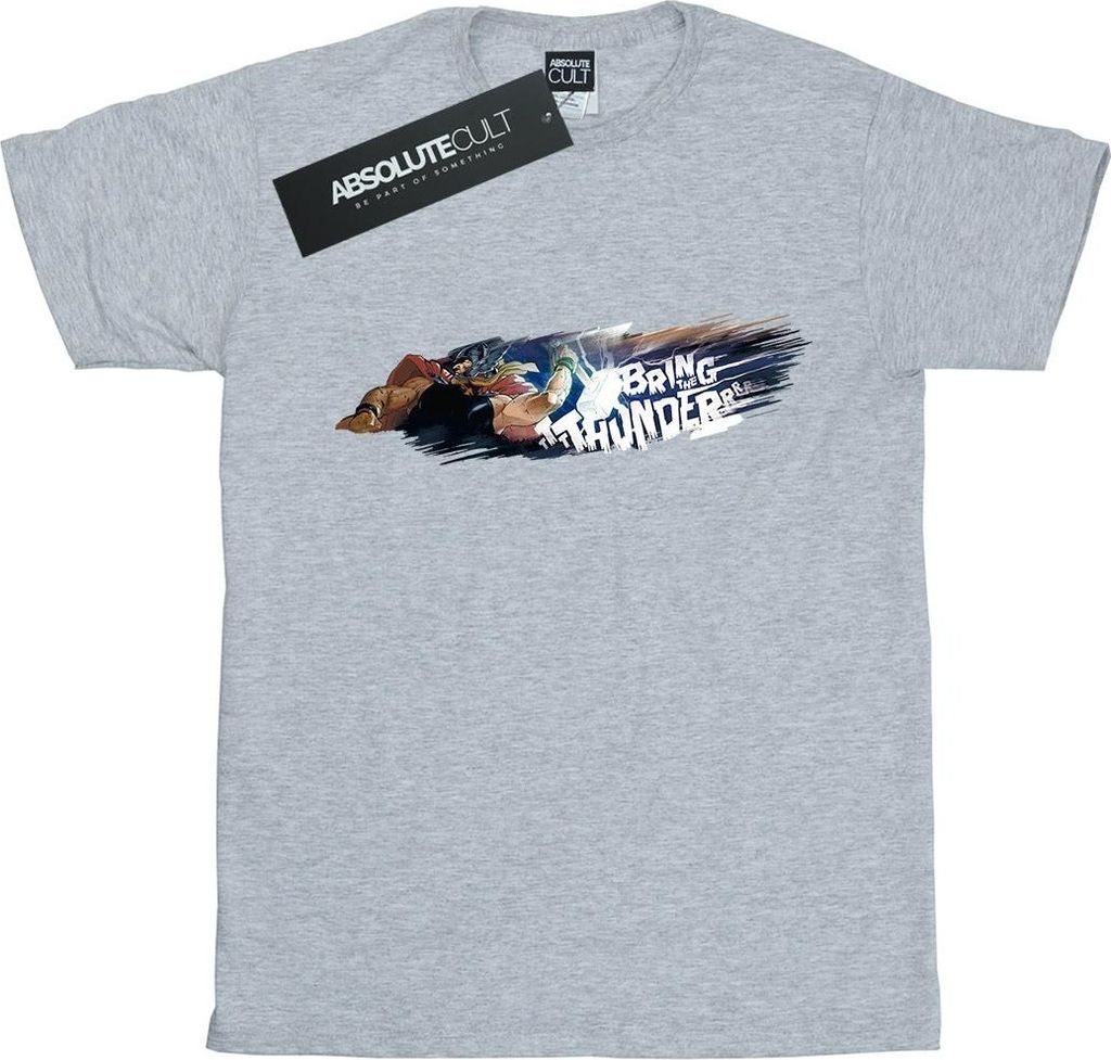 Marvel - "Bring The Thunder" T-Shirt für Herren BI5583 (M) (Grau)