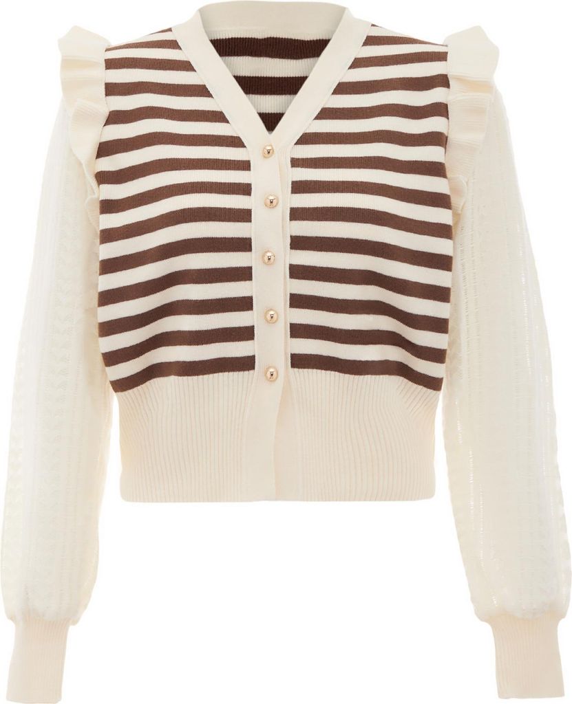 MALUBA Damen Strickjacke - Braun, XS/S