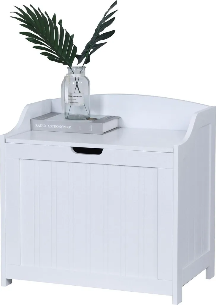 Coffre de rangement MDF robuste avec couvercle Soft-Close sécurisé - 6