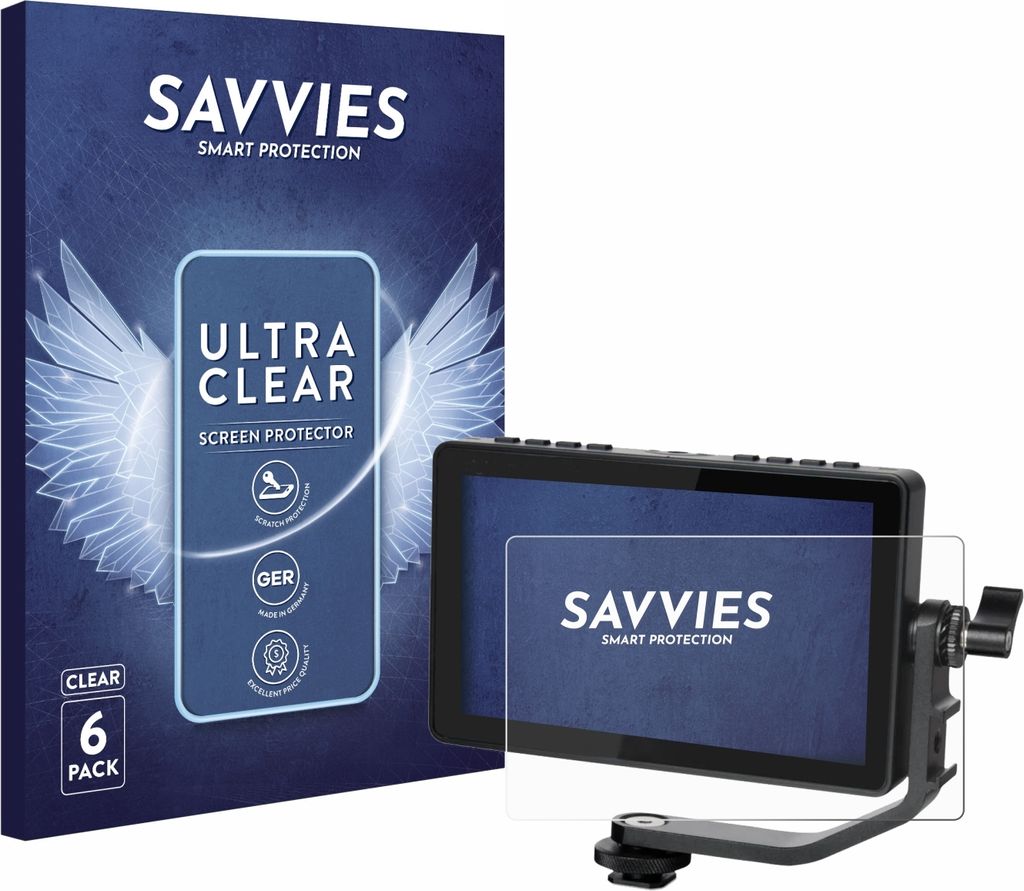 6x Für Feelworld F5 PROX 5,5" Schutzfolie Savvies Displayschutz Display Schutz Folie Klar Transparent