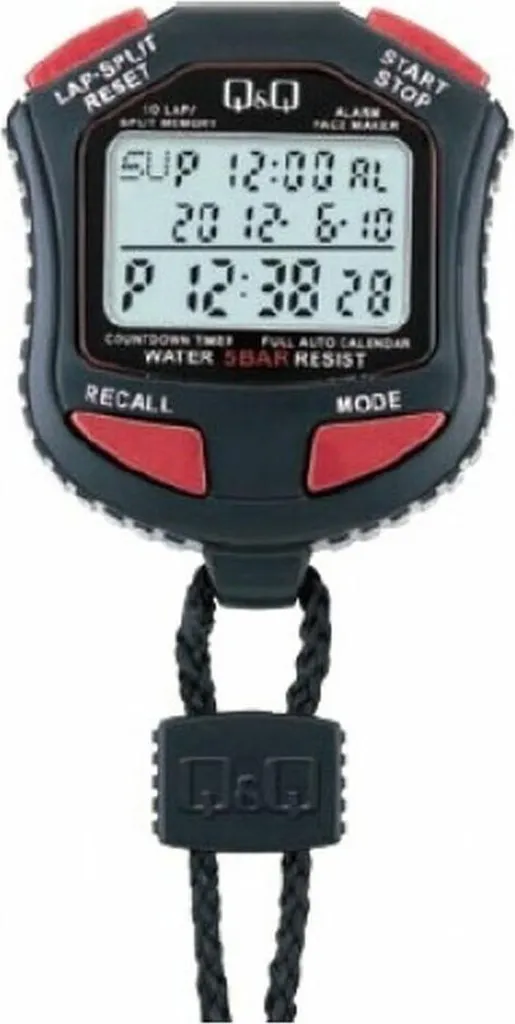 Montre de Sport Numérique HS45J003Y - Cadran Noir et Bracelet Résine