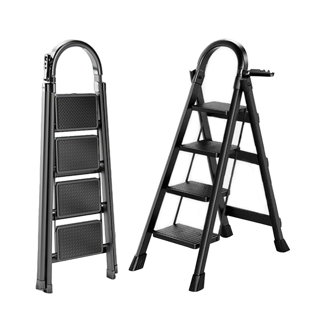 SevenComfort Trittleiter 4 Stufen Stehleiter Klappleiter Produktbild 