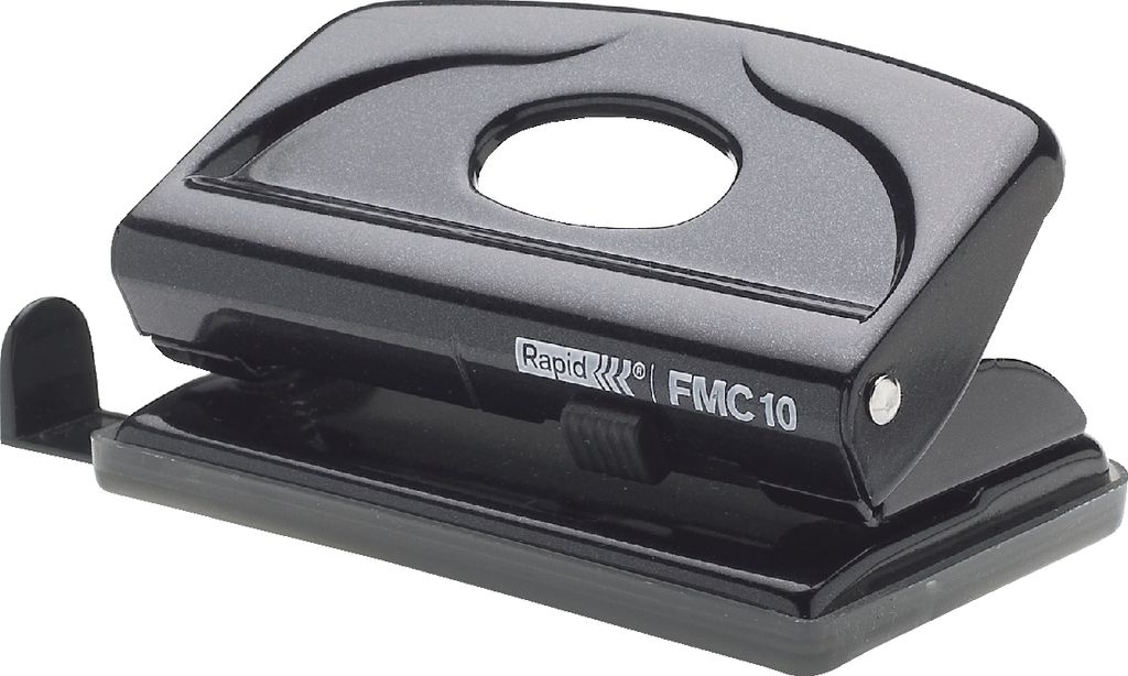 Bürolocher FMC10 Metall 10 Blatt schwarz Packung mit 20 Stück