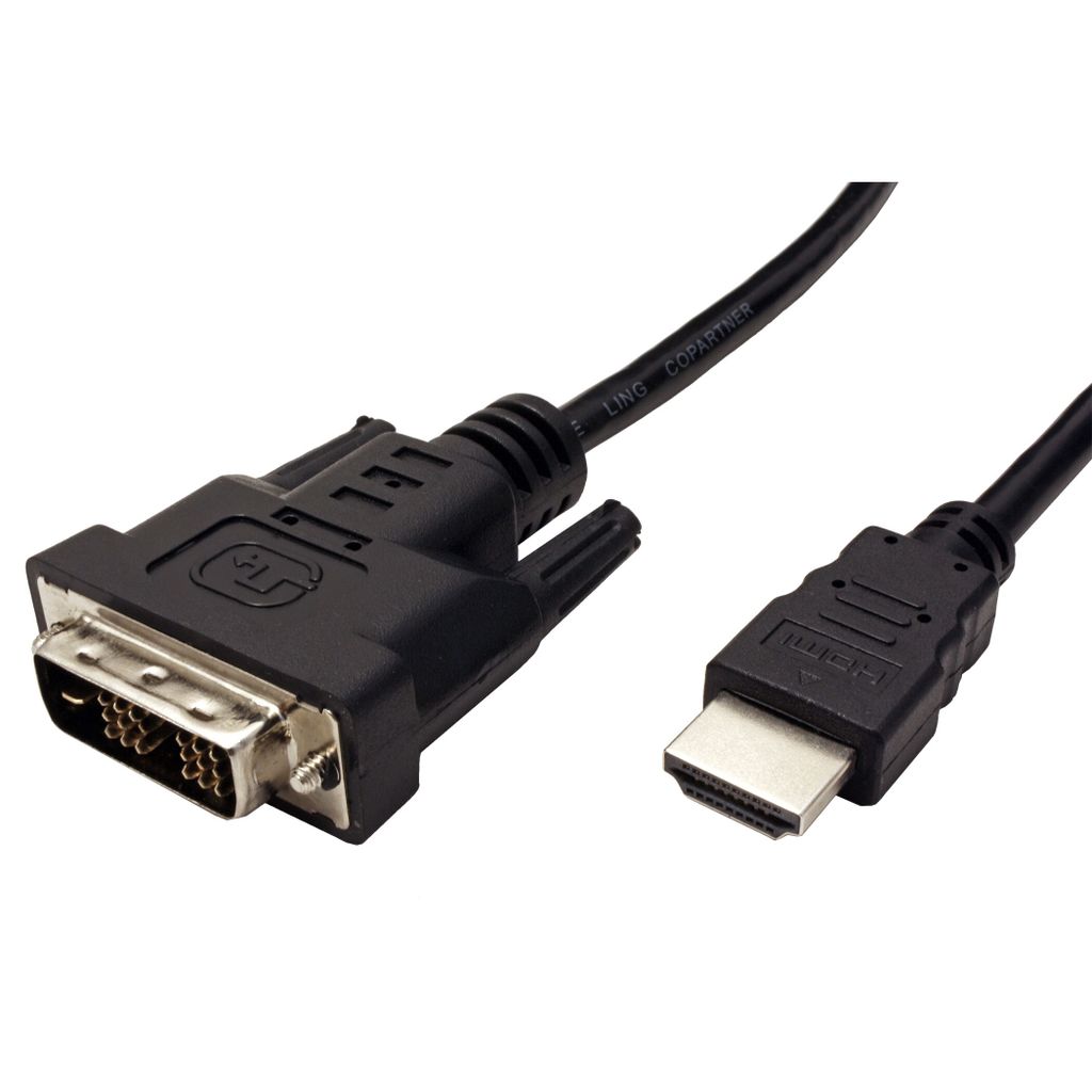 VALUE 11995532, 3 m, HDMI, DVI-D, Samec, Samec, Černá Obrázek produktu 