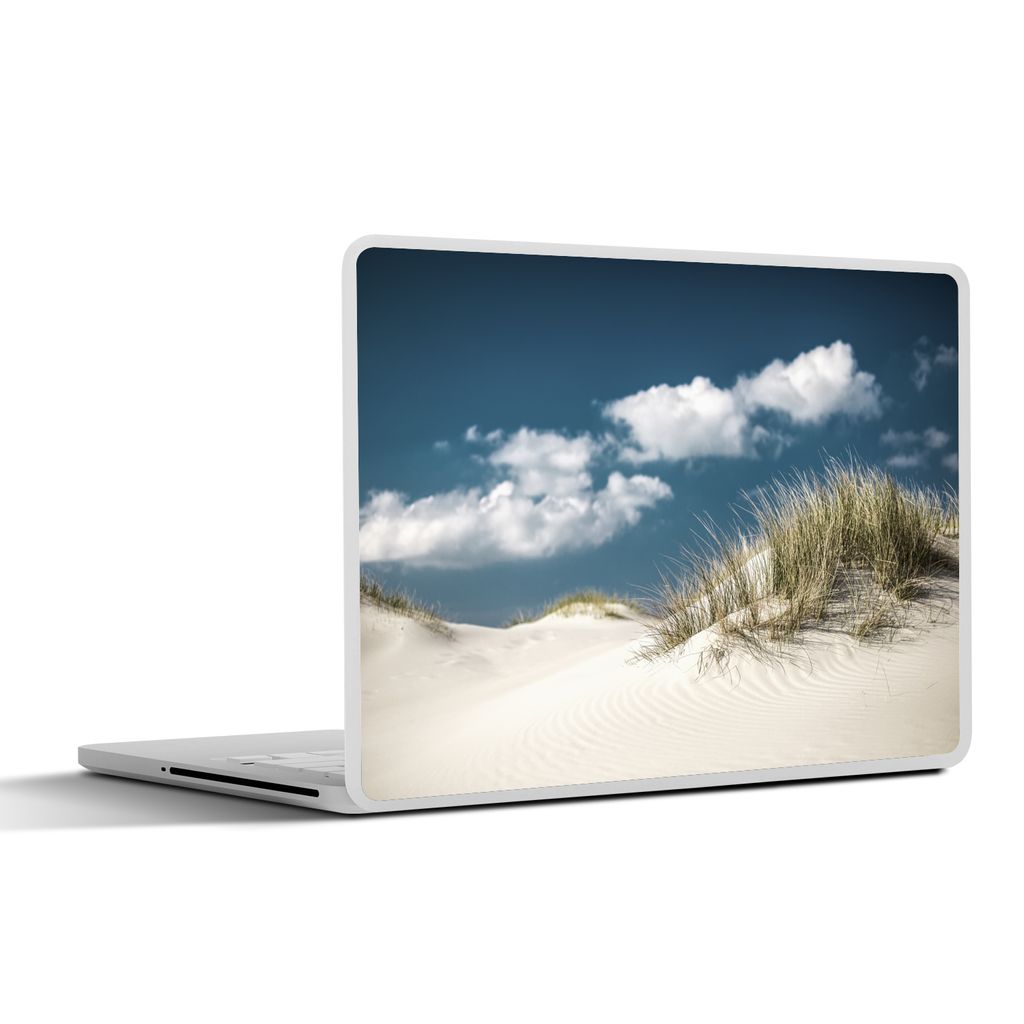MuchoWow Laptop Aufkleber Sticker Cover Strand - Dünen - Gras 40x30 cm - Laptop Dekoration - Selbstklebend