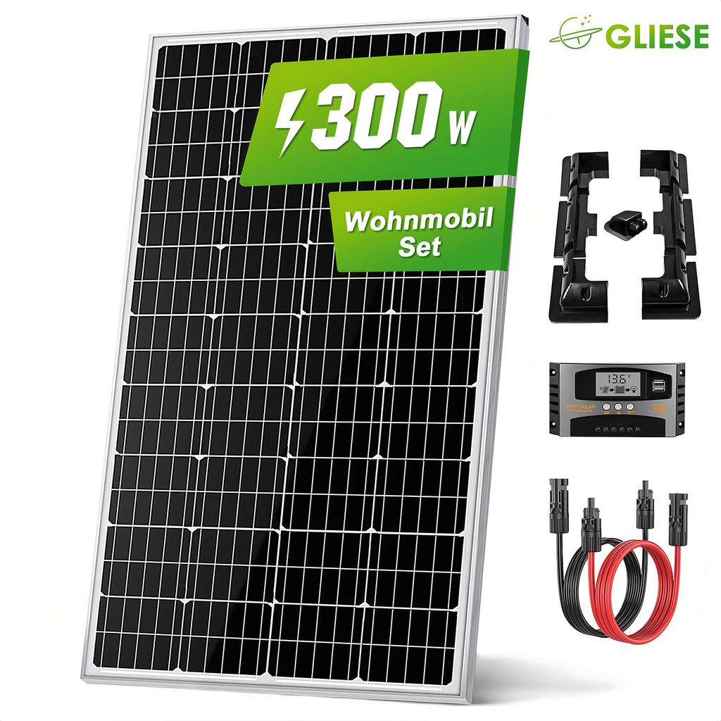 100-1000W Wohnmobil Solarmodul Kit MPPT Solaranlage Produktbild 