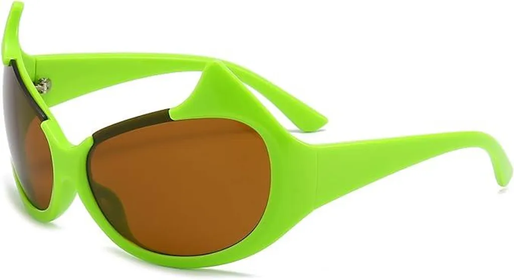 Lunettes de soleil yeux de chat rétro Y2K avec verres dégradés et monture fine
