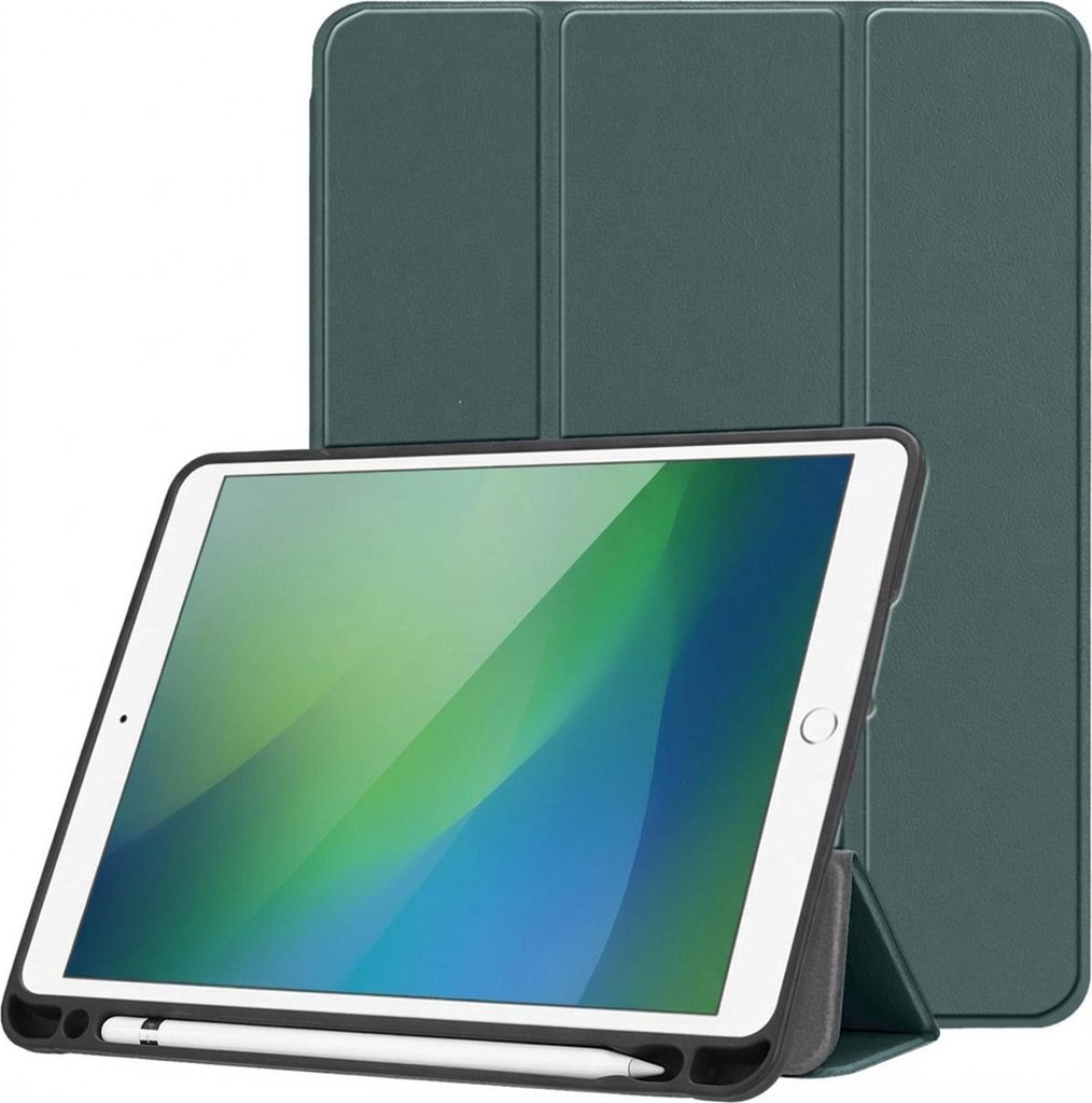 imoshion Trifold Klapphülle iPad 6 (2018) 9.7 Zoll / iPad 5 (2017) 9.7 Zoll / Air 2 (2014)/Air 1 (2013) - Dunkelgrün