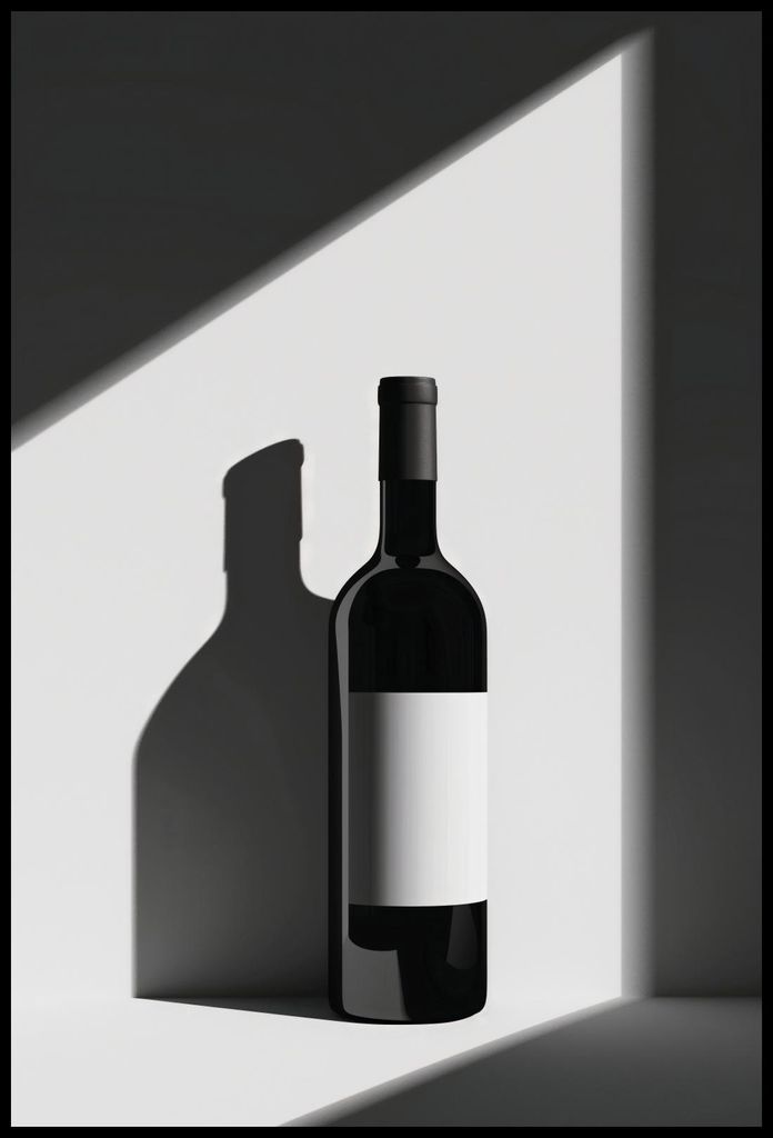 Plakat 68x101cm Weinflasche