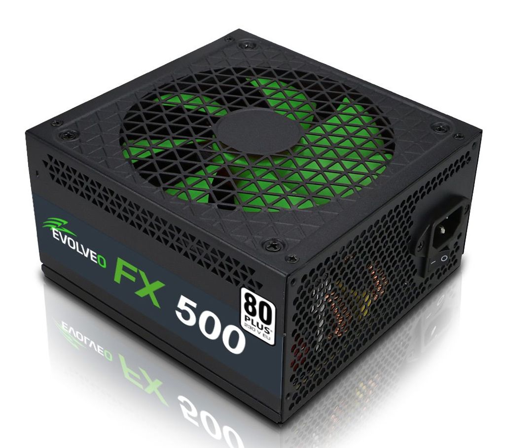 EVOLVEO FX 500, napájecí zdroj 500W ATX, 14cm, tichý, 80+, Obrázek produktu 