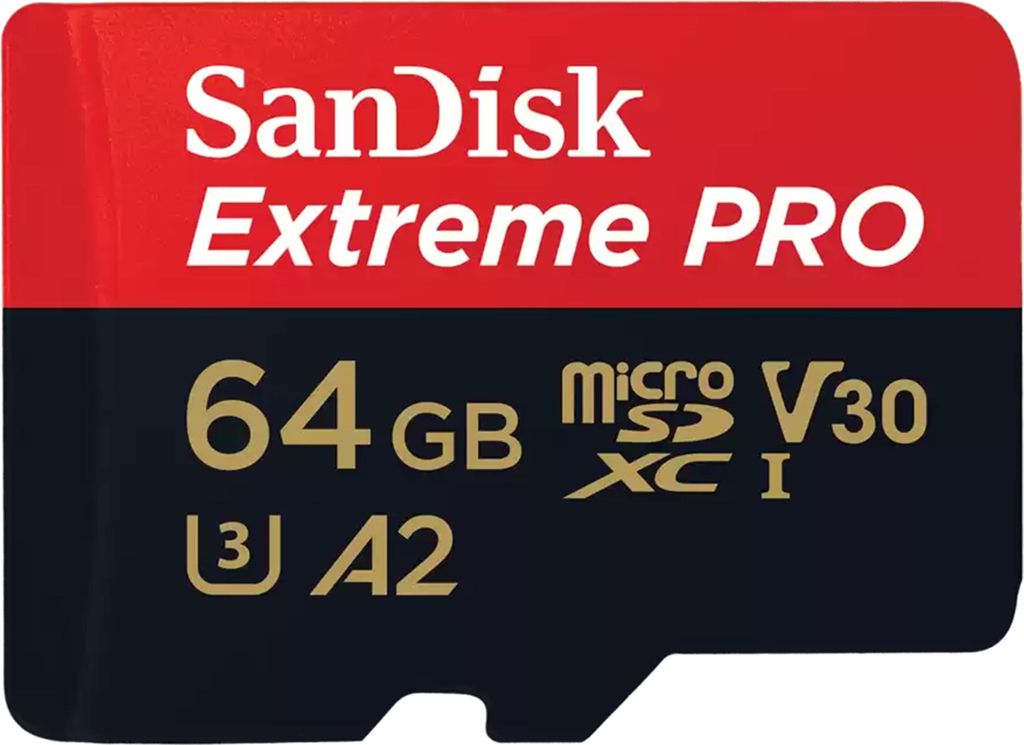 SANDISK MicroSDXC Extreme Pro 64 GB 200 MB/s A2 C10 V30 Obrázek produktu 