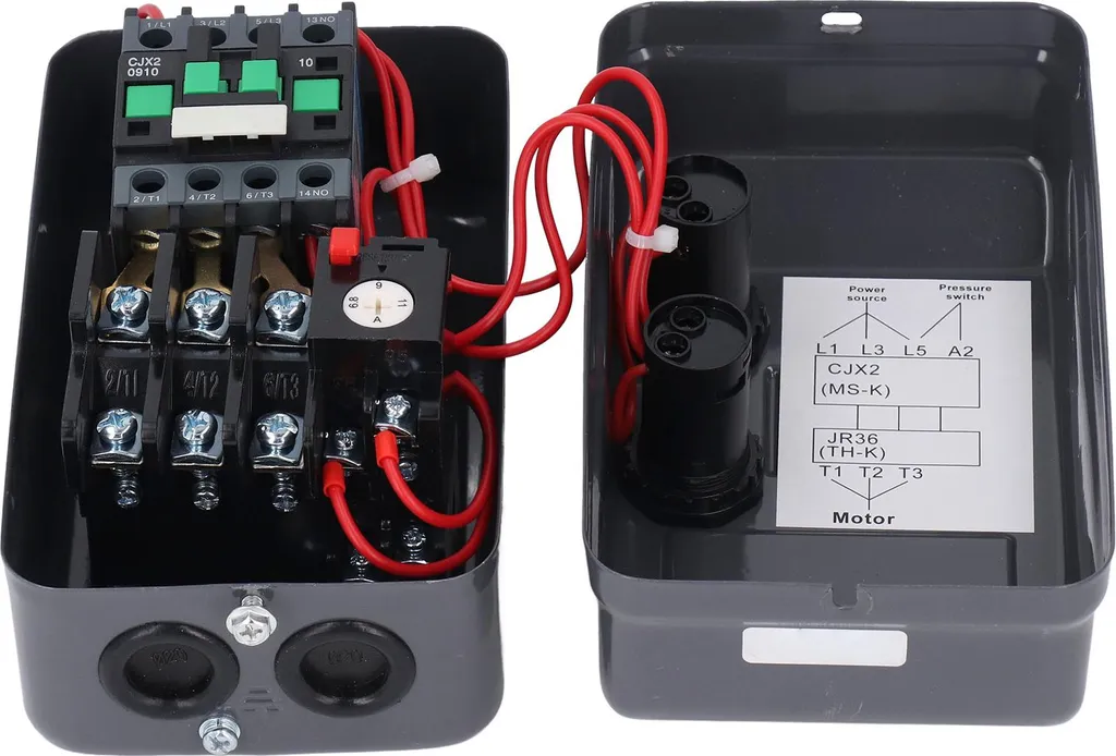 Commande pour compresseur triphasé 380V et pompe hydraulique 4kW - 9