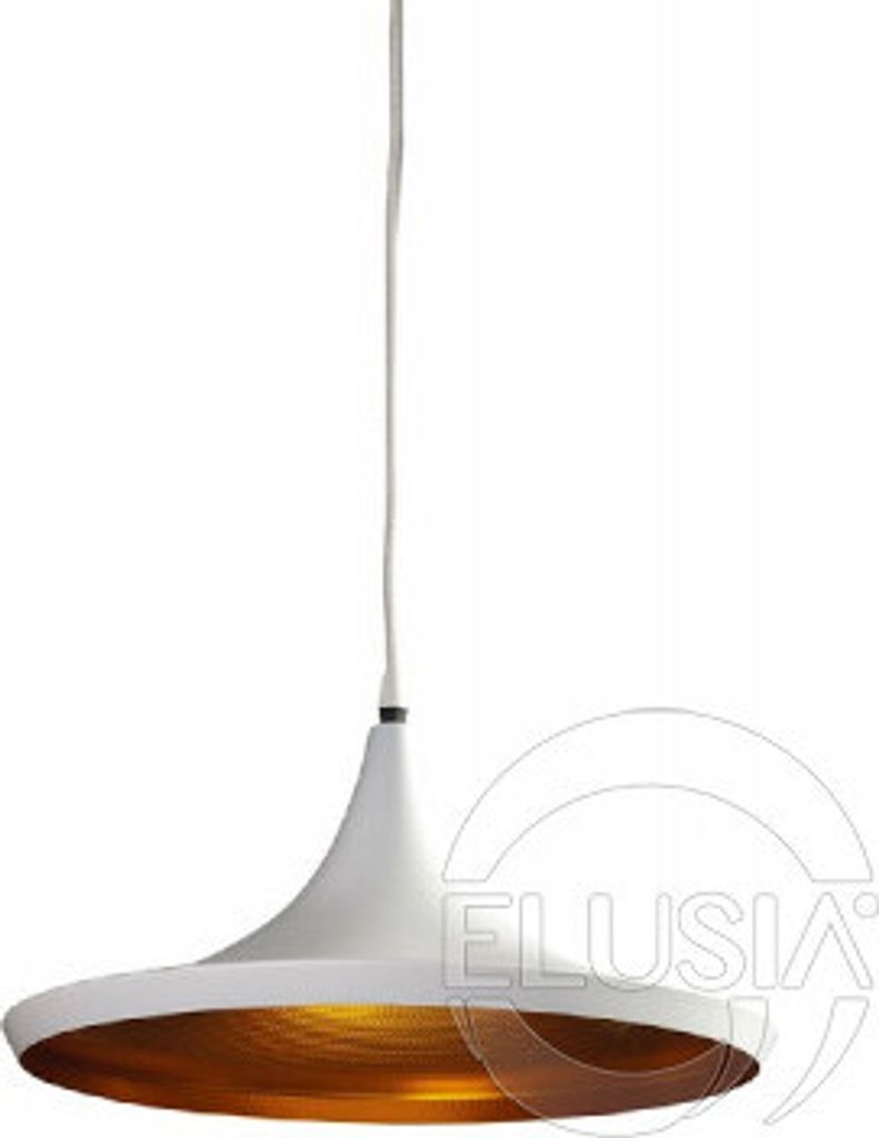 Chink Pendelleuchte Weiß höhenverstellbar E27 Fassung Ø 36 x 120 cm