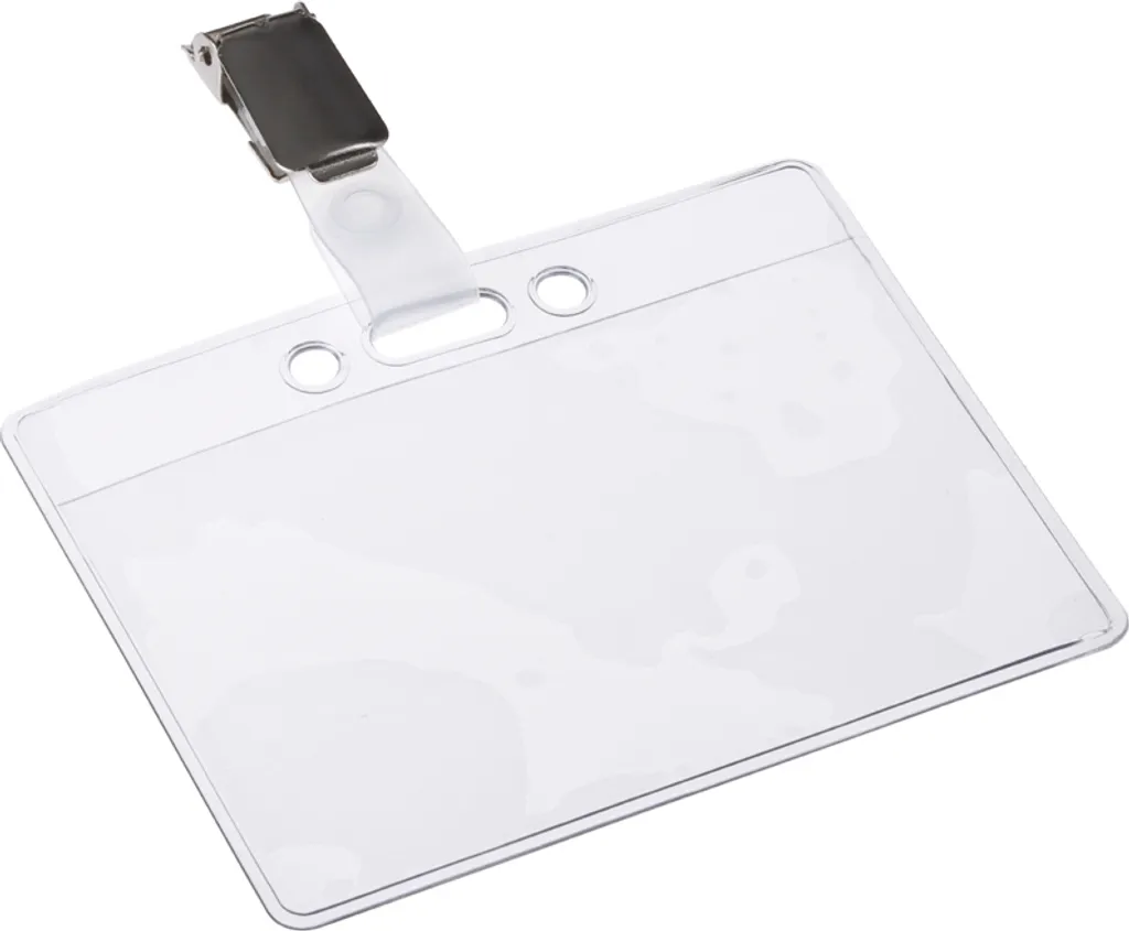 Porte-badge pour conférence et salon EUROPEL 60x90mm avec clip de fixation