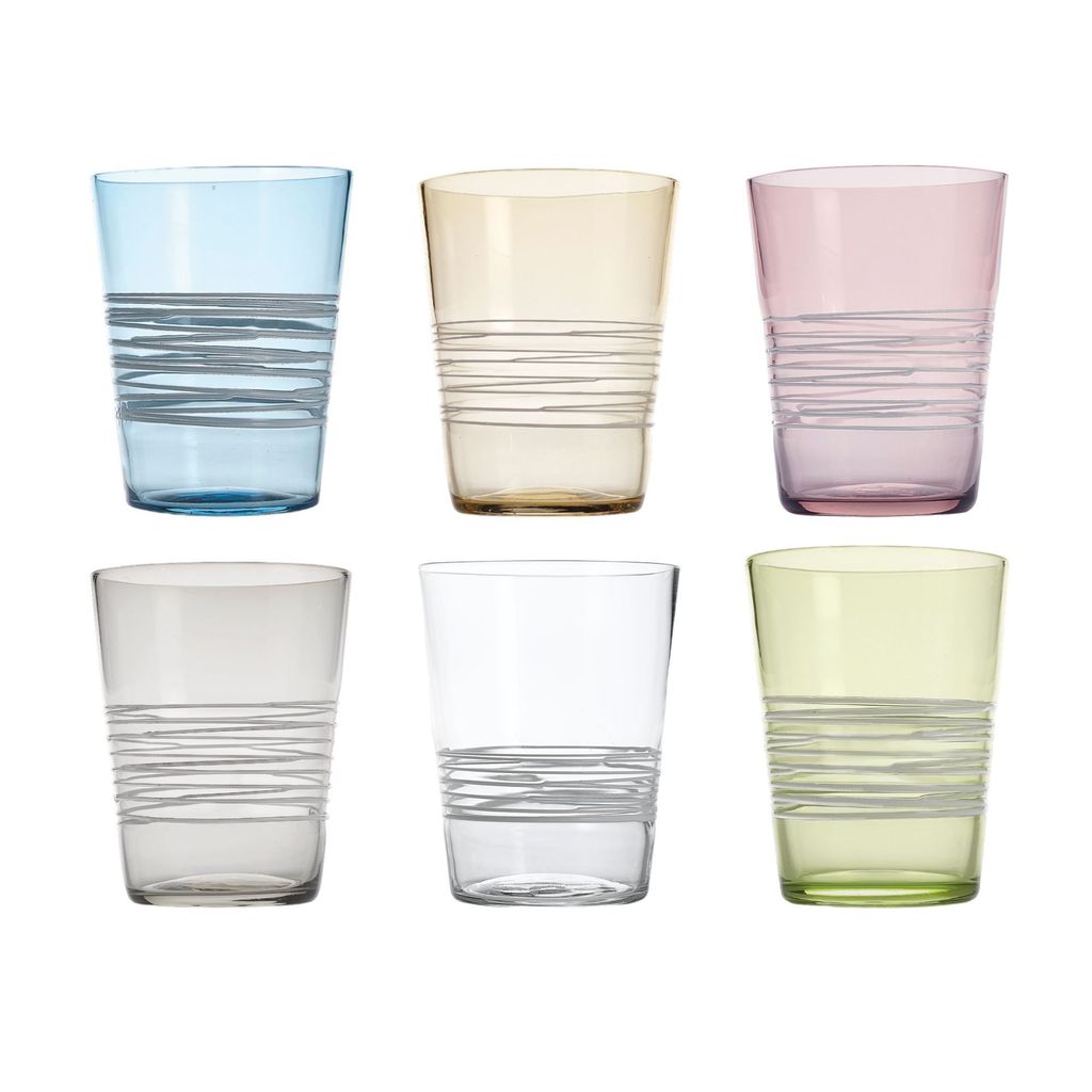 Zafferano Gläser Set 6-teilig FILANTE TUMBLER - 6 COLORS BOX