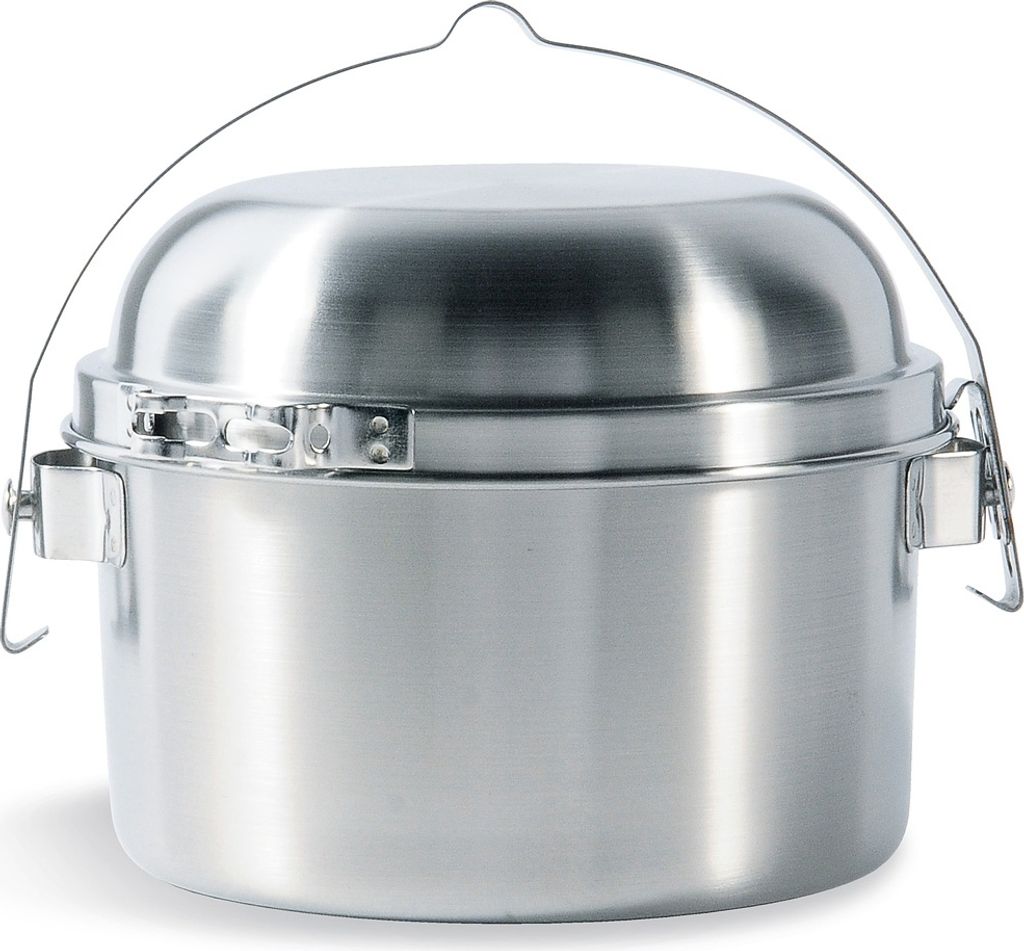 TATONKA Kettle 1,0L Kochtopf & Pfanne Komplett Set silber 1L