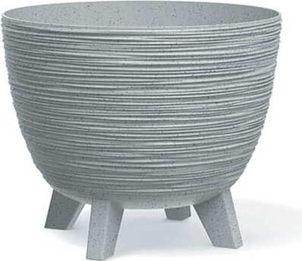 Vaso da fiori su gambe per giardino 29 cm Grigio Immagine del prodotto 