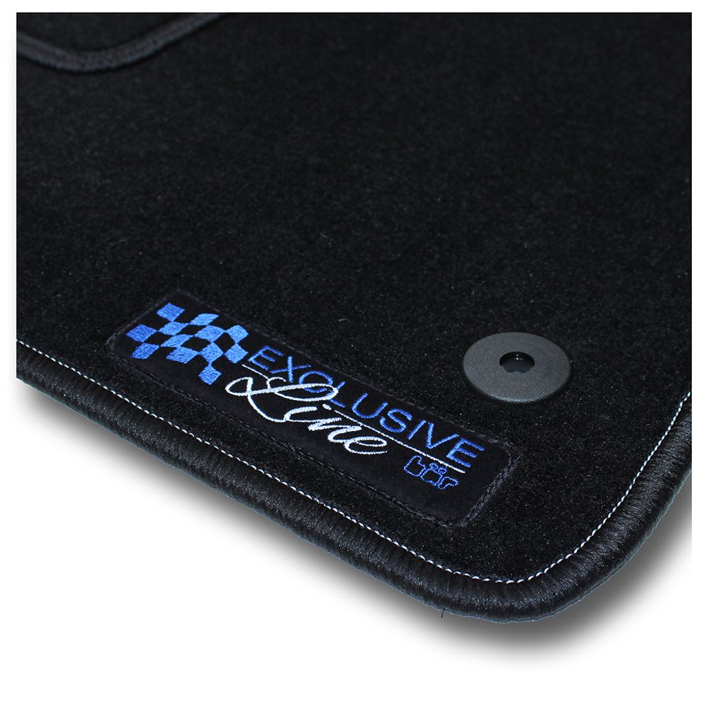 Autofußmatte Exclusive Line mit Logo für Seat Leon 1P Baujahr 2004 bis 2008 5-trg. | ohne Befestigung